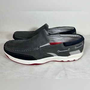 Rockport Men’s Loafers Slip-On Shoes V80916 Gray Leather Comfort Sz 10